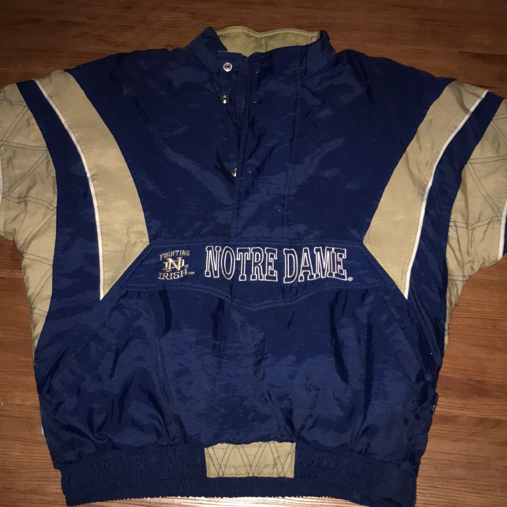 Notre Damn Starter half button up jacket